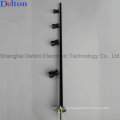 Black 4 Light Flexible LED Pole Light for Jewelry Showcase Lighting